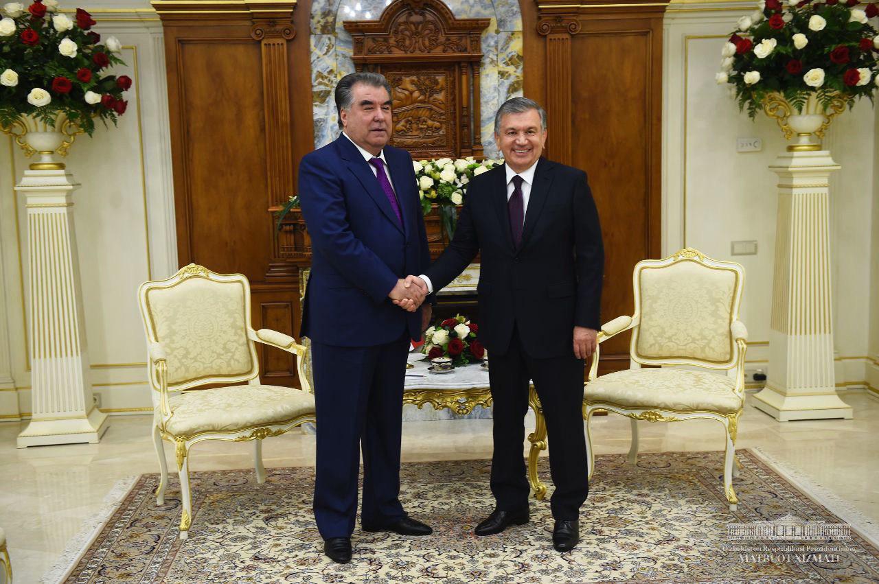Shavkat Mirziyoyev met with Emomali Rahmon