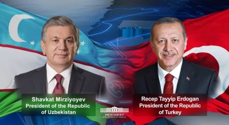 The Leaders of Uzbekistan and Turkey Held A Telephone Conversation