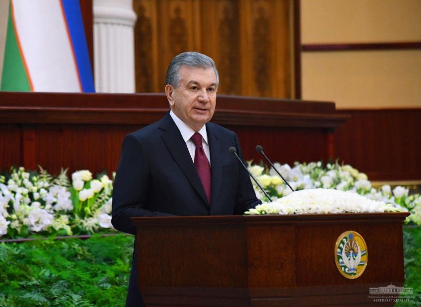 Выступление Президента Республики Узбекистан Шавката Мирзиёева  на совместном заседании Законодательной палаты и Сената Олий Мажлиса