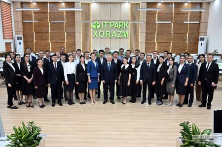 President Visits Urgench IT Park