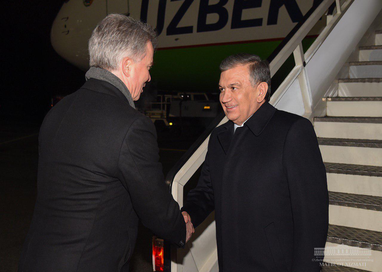 Президент Шавкат Мирзиёев прибыл в Берлин
