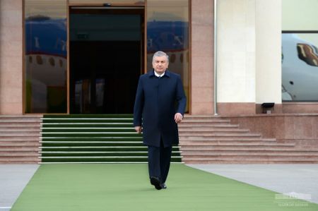 Shavkat Mirziyoyev Leaves for Samarkand