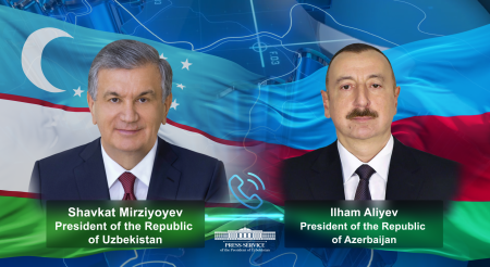 Uzbekistan and Azerbaijan Presidents Discuss the Implementation of Secured Agreements