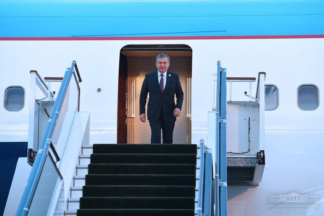 President returns to Tashkent