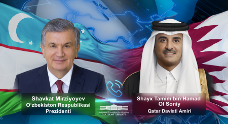 Qatar Amiri O‘zbekiston Prezidentini saylovdagi ishonchli g‘alabasi bilan tabrikladi