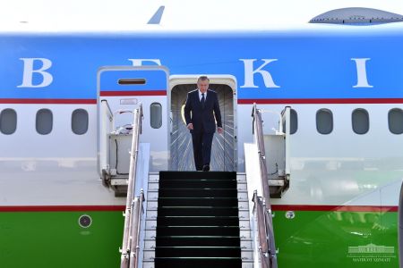 President Shavkat Mirziyoyev returned to Tashkent