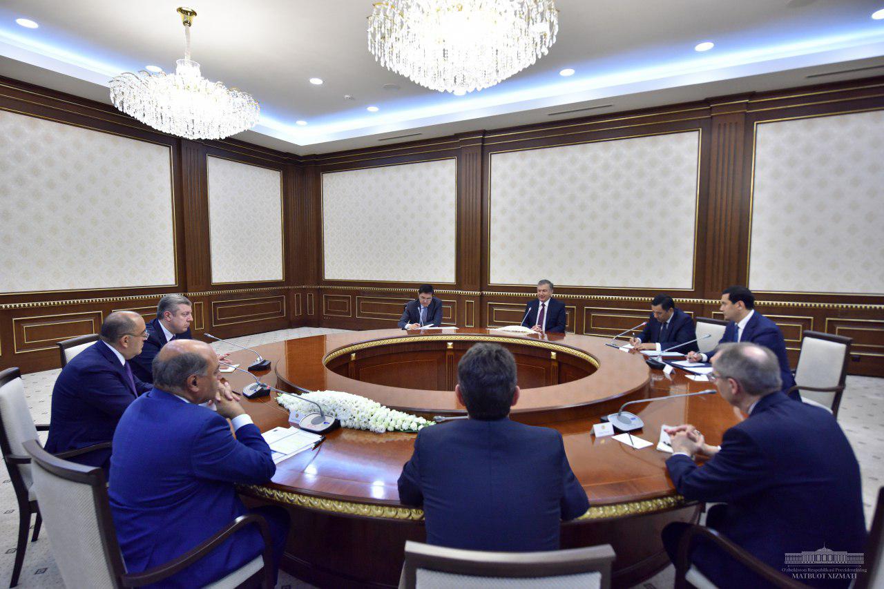 Shavkat Mirziyoyev receives the EBRD President 