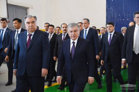 Presidents Visit Excavator Plant In Urgench