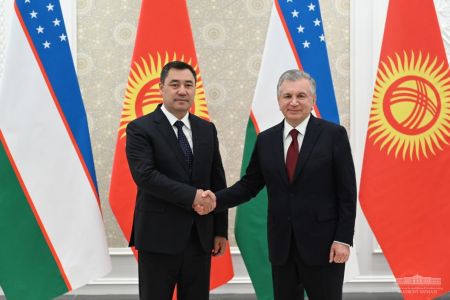 A meeting of the Presidents of Uzbekistan and Kyrgyzstan