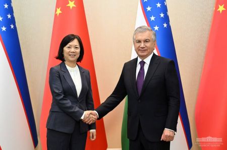 Uzbek President Meets with Chairwoman of Silk Road Fund