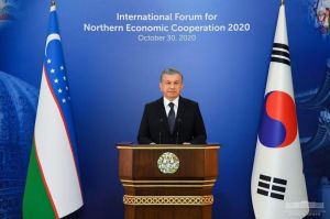 Выступление Президента Республики Узбекистан Шавката Мирзиёева на Втором Международном форуме северного экономического сотрудничества