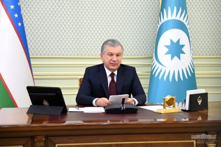 Выступление Президента Республики Узбекистан Шавката Мирзиёева на неформальном саммите Тюркского совета в формате видеоконференции