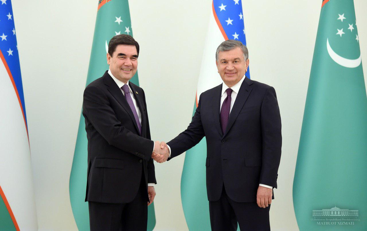 Meeting of the Presidents of Uzbekistan and Turkmenistan in a narrow format has started