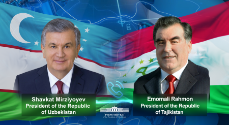 President of Uzbekistan Condoles with President of Tajikistan