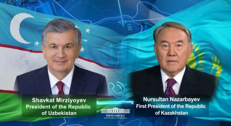 President of Uzbekistan and the First President of Kazakhstan Hold a Phone Conversation