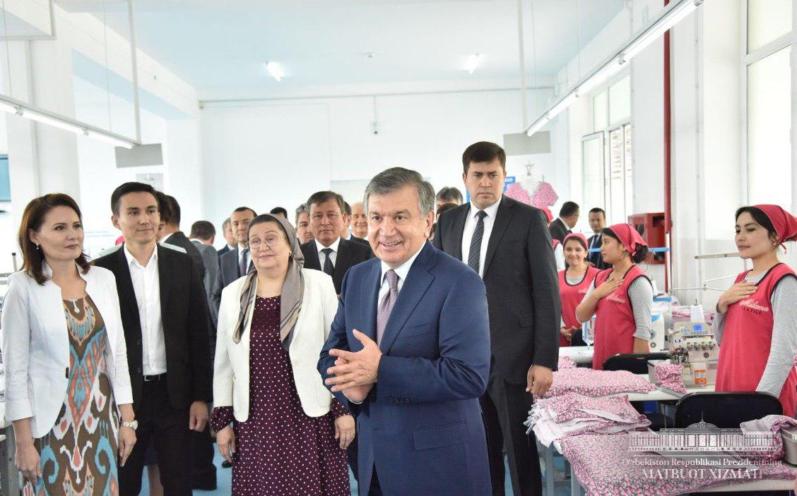 President got acquainted with activity of “Milana textile” enterprise