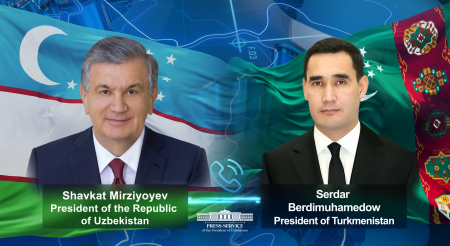 Uzbek and Turkmen Presidents Discuss the Issues of Further Expanding Multifaceted Cooperation
