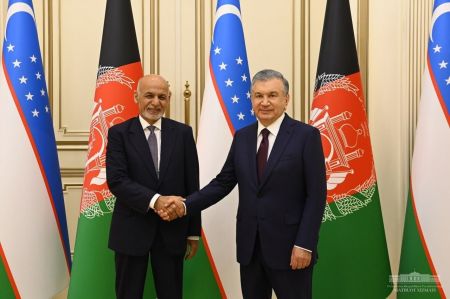 President of Uzbekistan Meets the President of Afghanistan