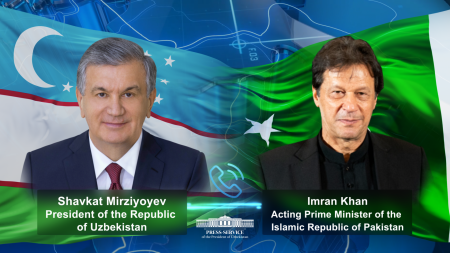 President of Uzbekistan Holds a Telephone Conversation with Pakistani Government Head