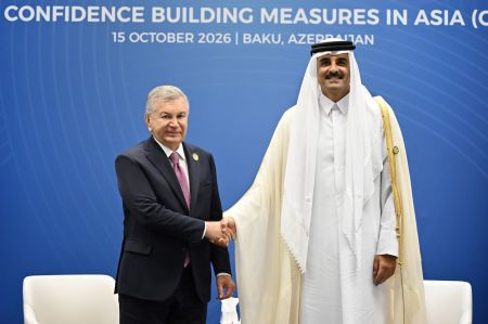 Bokuda Oʻzbekiston va Qatar yetakchilarining uchrashuvi boʻlib oʻtdi