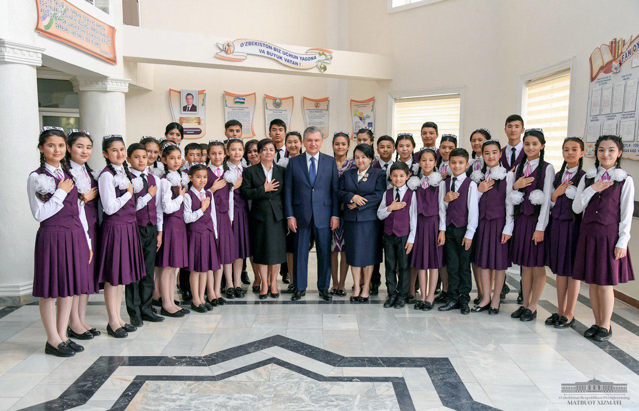 Shavkat Mirziyoyev visits Muhammad Yusuf school