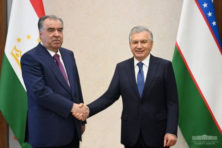 President Unveils New Uzbek Embassy Building in Dushanbe