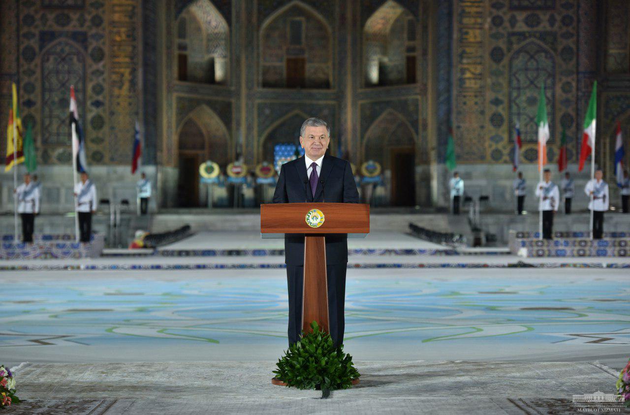 Prezident Shavkat Mirziyoyevning “Sharq taronalari” o‘n ikkinchi xalqaro musiqa festivalining ochilishiga bag‘ishlangan tantanali marosimdagi tabrik so‘zi