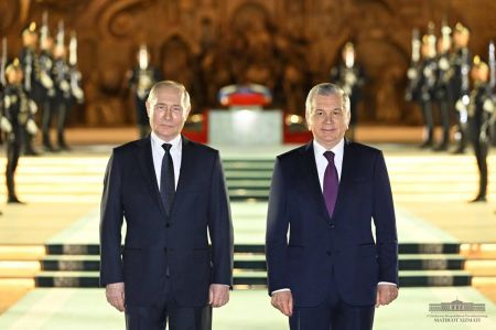 Президент России посетил комплекс «Янги Узбекистон»