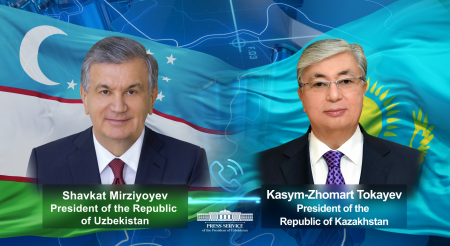 Presidents of Uzbekistan and Kazakhstan Hold a Telephone Conversation