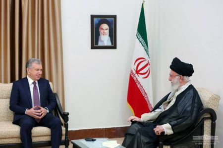 President of Uzbekistan Meets Supreme Spiritual Leader of Iran Ayatollah Sayyid Ali Khamenei