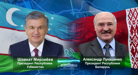 Президент Узбекистана обсудил с Президентом Беларуси вопросы дальнейшего расширения практического сотрудничества