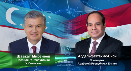 Президент Узбекистана поздравил лидера Египта с убедительной победой на выборах
