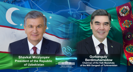 President of Uzbekistan Holds a Telephone Conversation with the Chairman of the Halk Maslakhaty of Turkmenistan