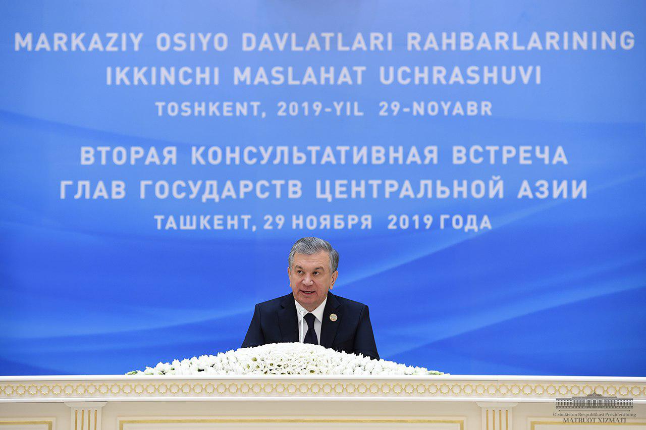 Заявление Президента Республики Узбекистан Шавката Мирзиёева на брифинге по итогам Консультативной встречи глав государств Центральной Азии