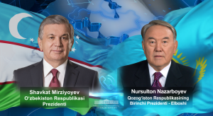 The President of Uzbekistan holds a phone talk with the First President of Kazakhstan