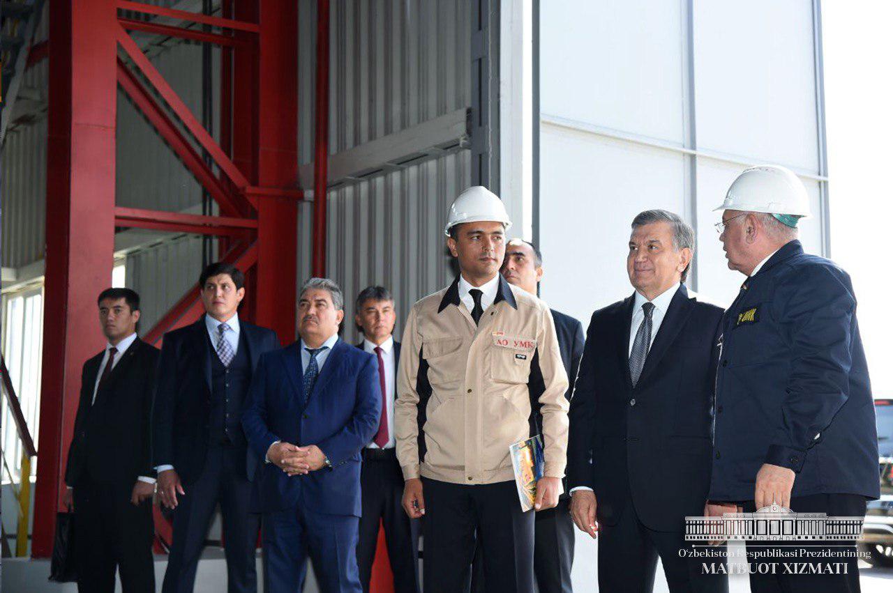 A large manufacturing facility is commissioned at Uzbek Metallurgical Plant