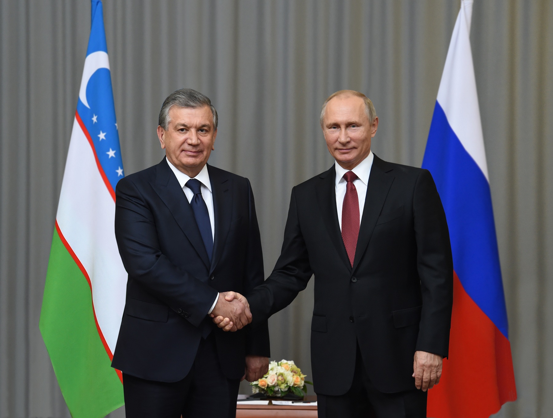 President Shavkat Mirziyoyev met with President Vladimir Putin