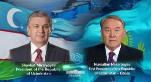 Shavkat Mirziyoyev speaks with Nursultan Nazarbayev over the phone