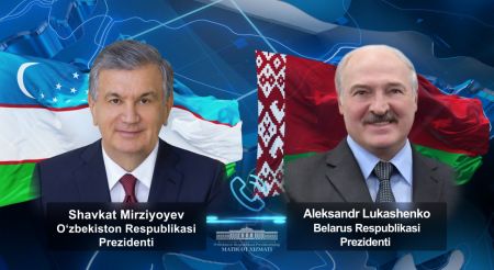 O‘zbekiston va Belarus Prezidentlari telefon orqali muloqot qildilar