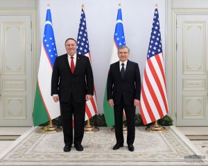 President Shavkat Mirziyoyev meets with US Secretary of State