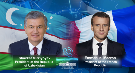 French President Congratulates the Uzbek Leader and People on the 30th Anniversary of Independence