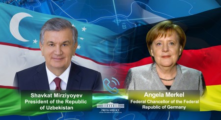 President of Uzbekistan and Chancellor of Germany Discuss Unfolding Situation in the Region