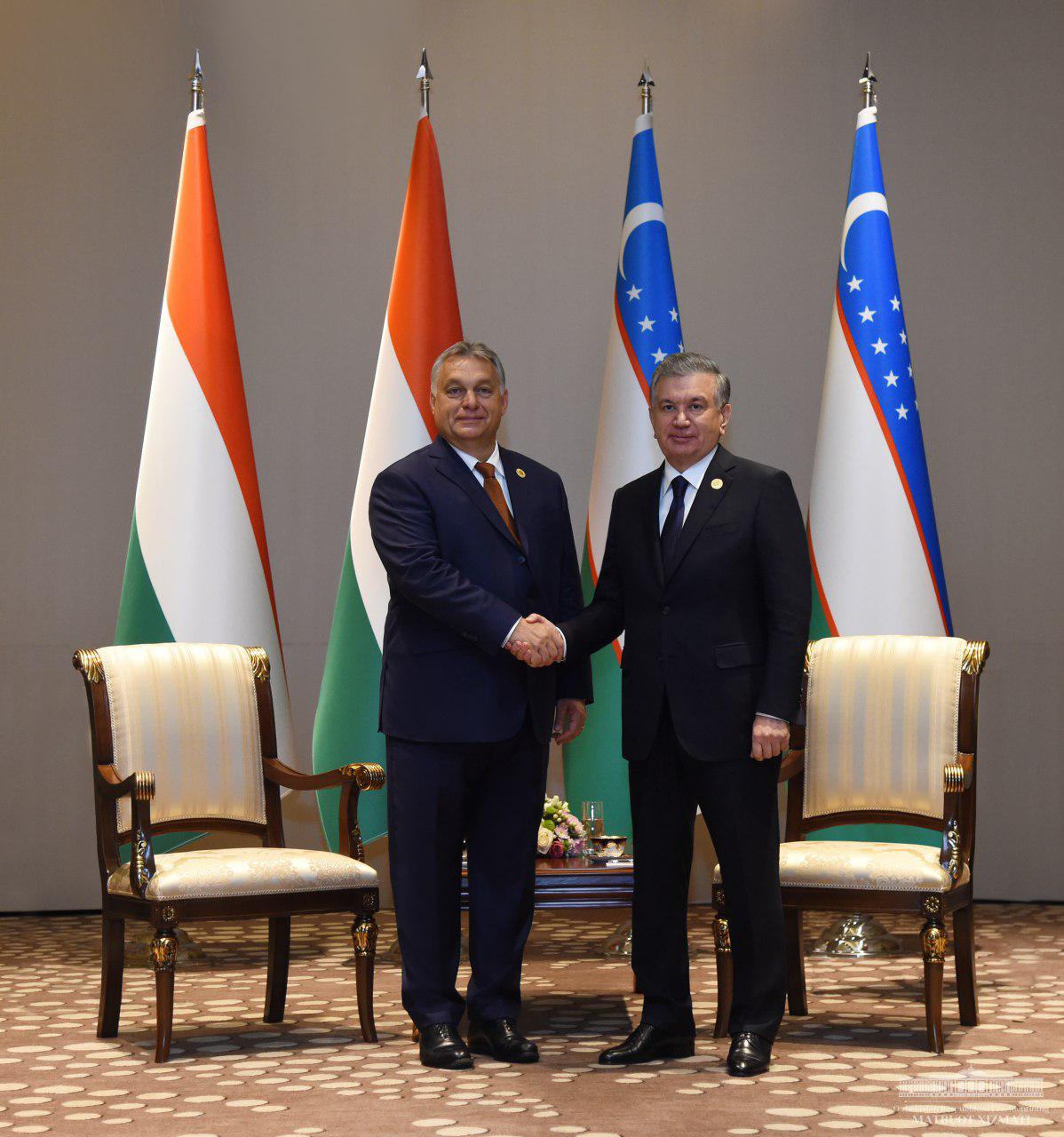 Президент Узбекистана принял Премьер-министра Венгрии 
