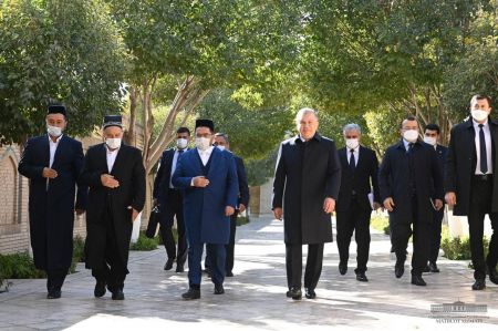 President Starts His Trip to Bukhara