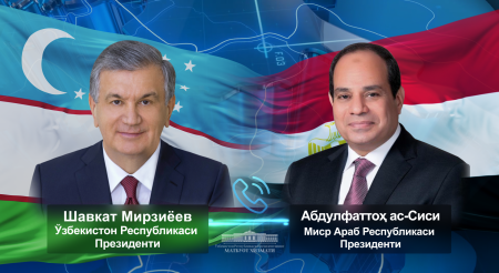 Ўзбекистон Президенти Миср етакчисини сайловдаги ишончли ғалабаси билан табриклади