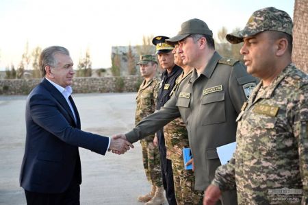 Supreme Commander-in-Chief observed the tactical exercises of the troops