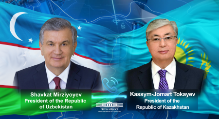 Uzbek President Congratulates President of Kazakhstan on His Birthday