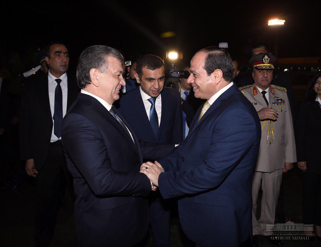 President of Egypt arrives in Uzbekistan