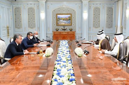 President of Uzbekistan Receives the Delegation of the State of Qatar