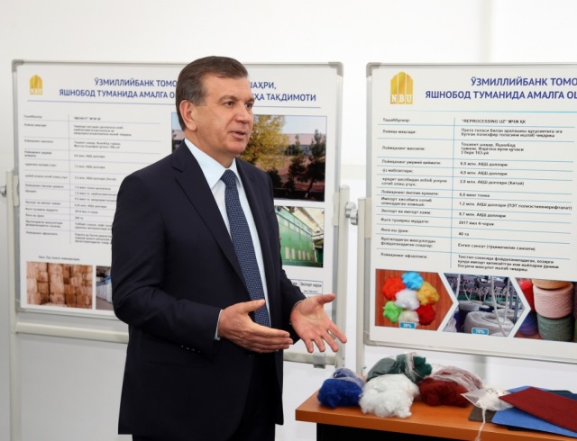 President Mirziyoyev was presented economic projects